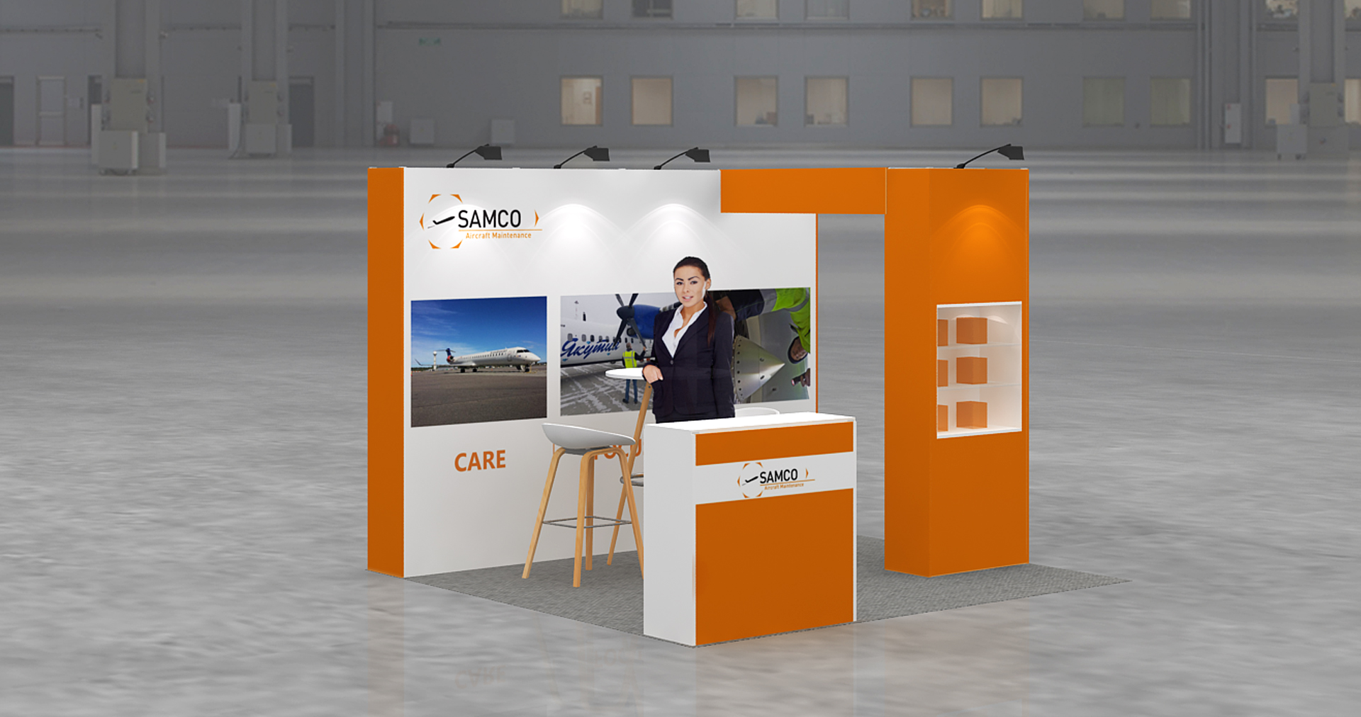 3x3m Kopfstand - Messestand 034