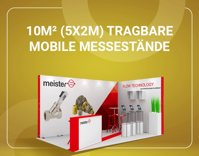5x2 Mobiler Messestand 10 m2