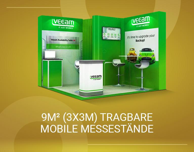 3x3 Mobiler Messestand 9 m2